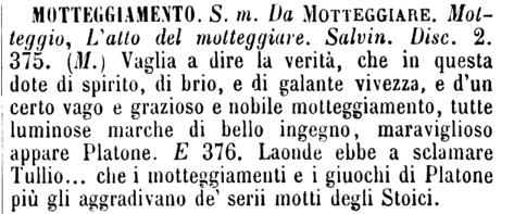 motteggiamento