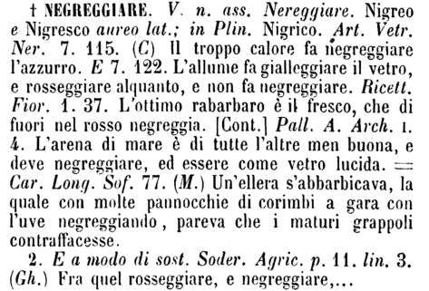 negreggiare