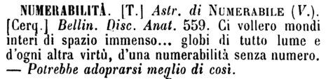 numerabilita