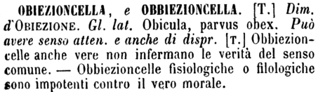 obiezioncella