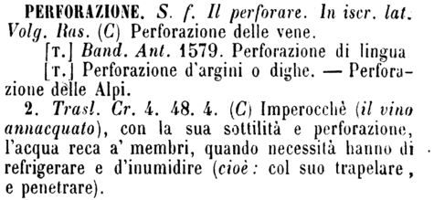 perforazione