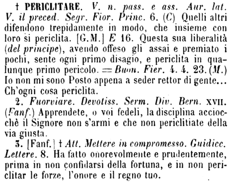 periclitare