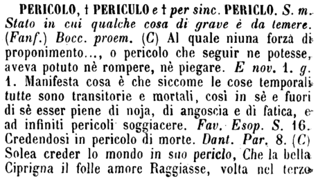 pericolo