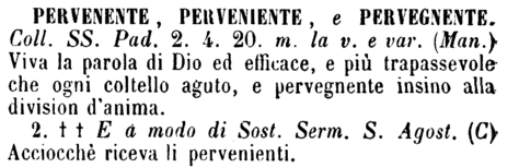 pervenente