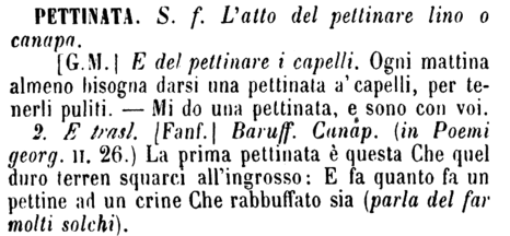 pettinata