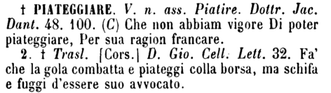 piateggiare