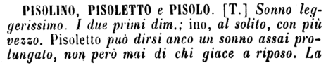 pisolino