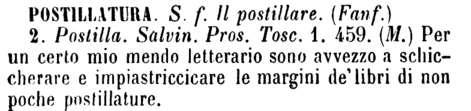 postillatura