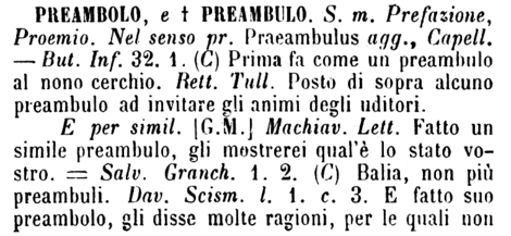 preambolo