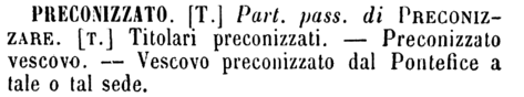 preconizzato