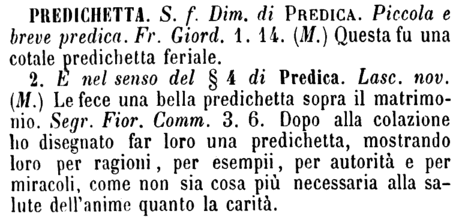 predichetta