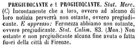 pregiudicante