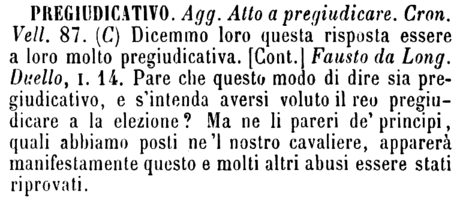 pregiudicativo