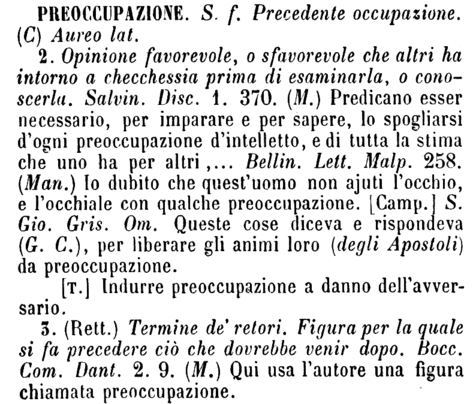 preoccupazione