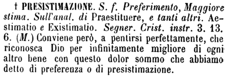 presistimazione