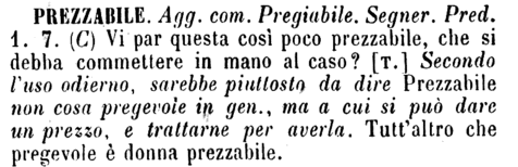 prezzabile