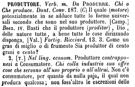 produttore