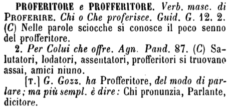 proferitore