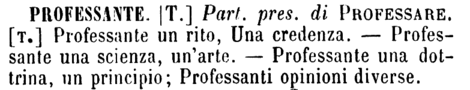 professante