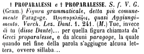 proparalessi