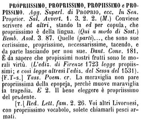 propriissimo