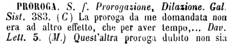 proroga