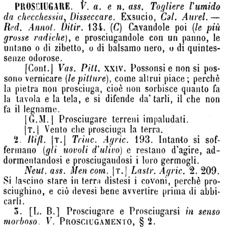 prosciugare