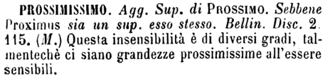 prossimissimo