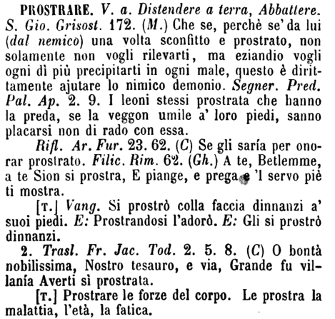 prostrare