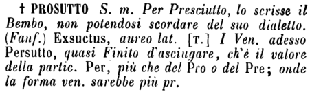 prosutto