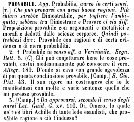 provabile