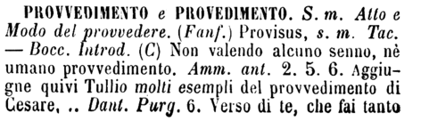 provvedimento