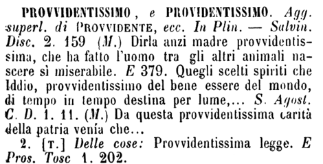 provvidentissimo