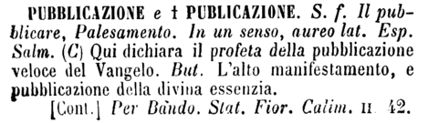 pubblicazione