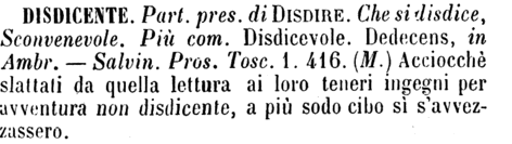 disdicente