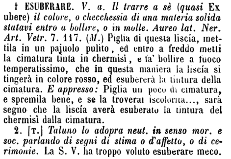 esuberare