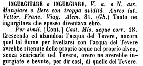 ingurgitare