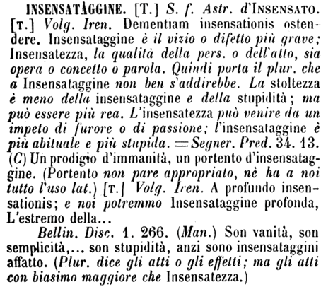 insensataggine