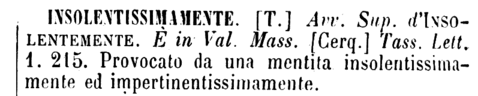 insolentissimamente