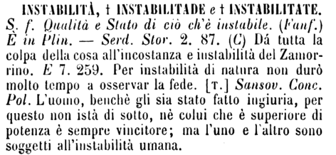 instabilita