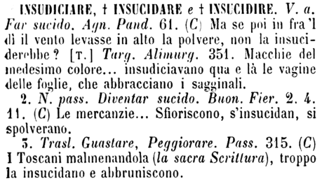 insudiciare