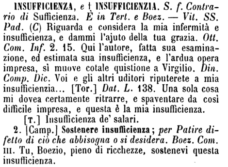 insufficienza