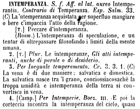 intemperanza