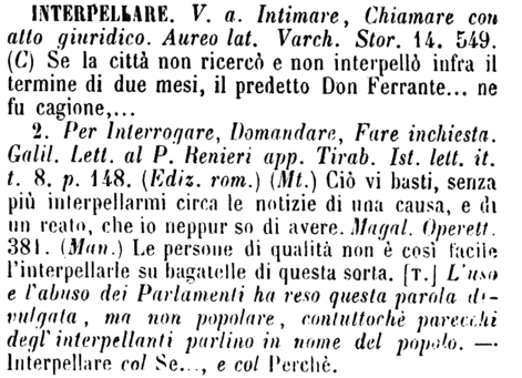 interpellare