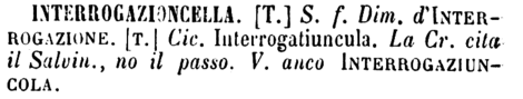 interrogazioncella