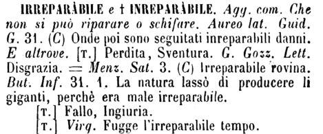 irreparabile