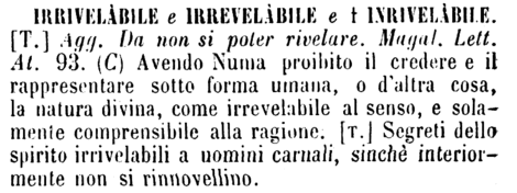 irrivelabile