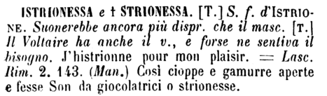 istrionessa