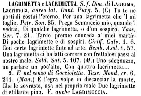 lagrimetta