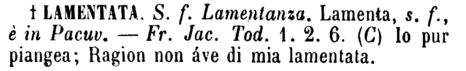 lamentata